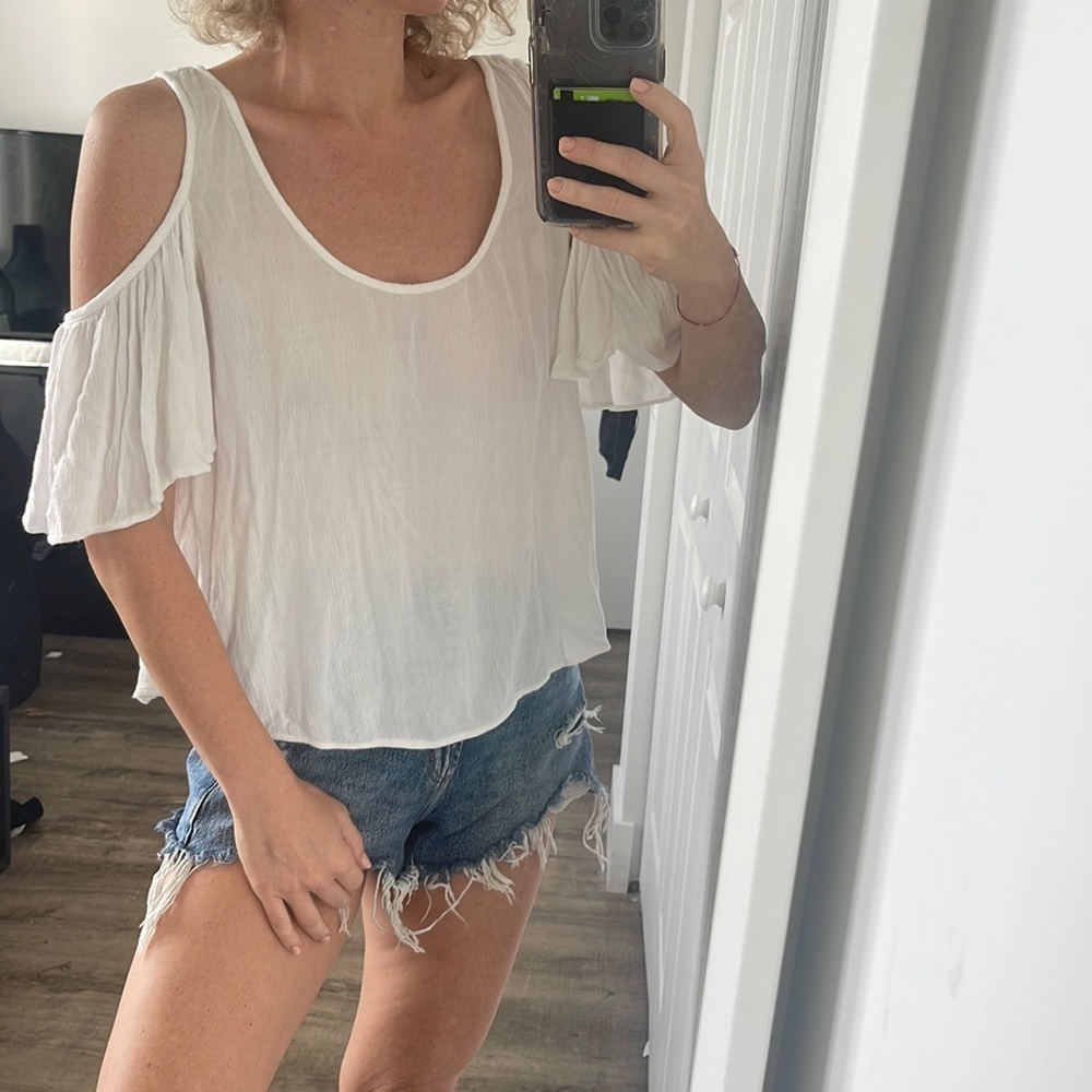 Lovers + Friends cold shoulder top